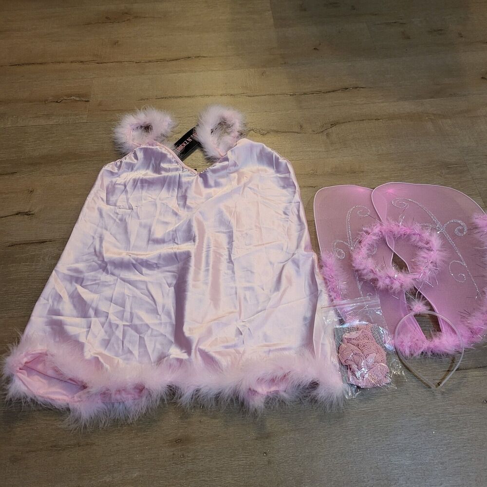 Trickz n Treats Dolls Kill Pink Angel Costume XXL - Picture 1 of 6